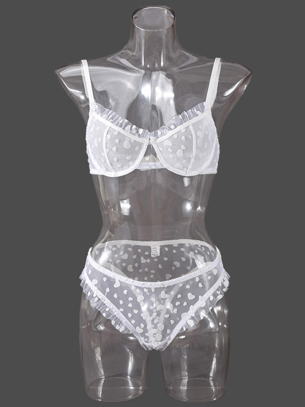 Sheer Heart Lingerie Set - Perfect for Romantic Celebrations | Lingerie