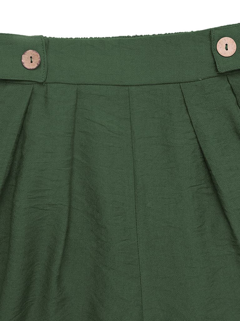Women's Pleated Wide-Leg Shorts - Ideal for Casual Outings | Shorts