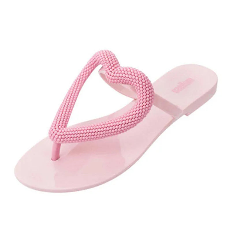 3D Heart Jelly Sandals & Flip Flops – Casual Summer Beach Shoes | Sandals