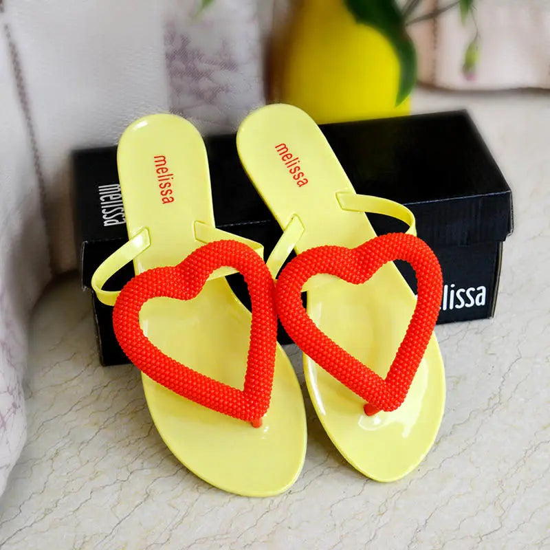 3D Heart Jelly Sandals & Flip Flops – Casual Summer Beach Shoes | Sandals