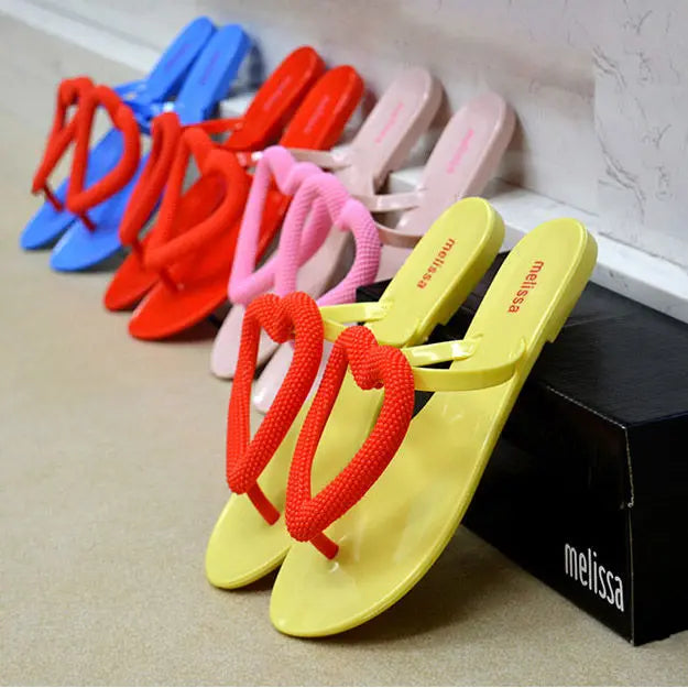 3D Heart Jelly Sandals & Flip Flops – Casual Summer Beach Shoes | Sandals