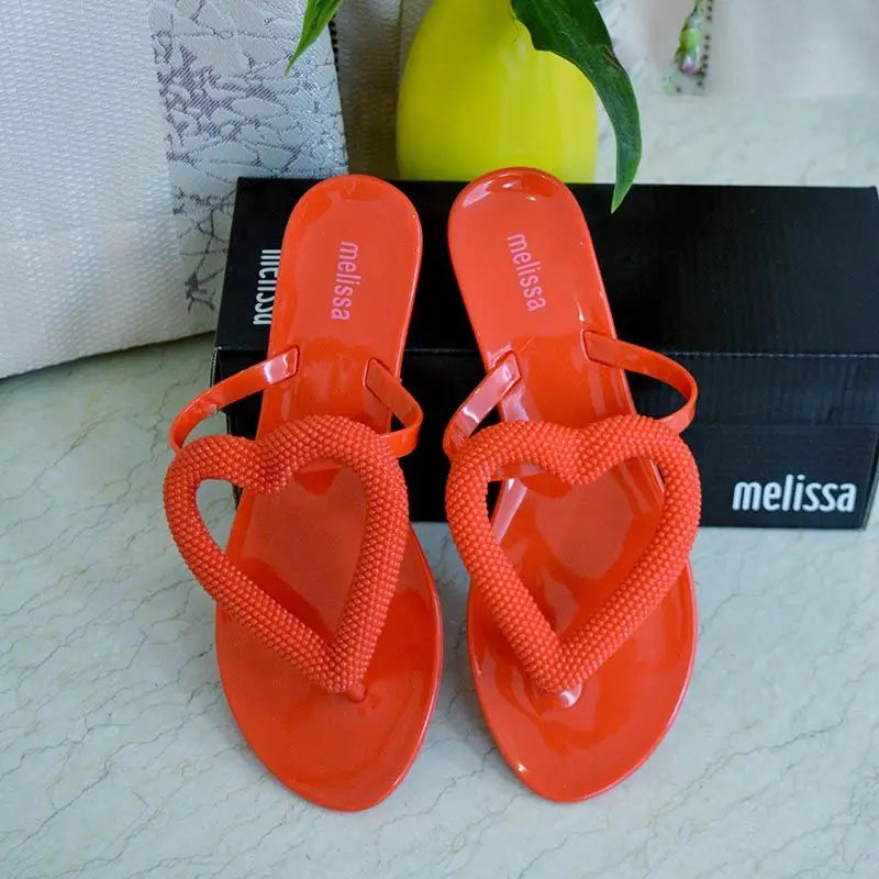 3D Heart Jelly Sandals & Flip Flops – Casual Summer Beach Shoes | Sandals