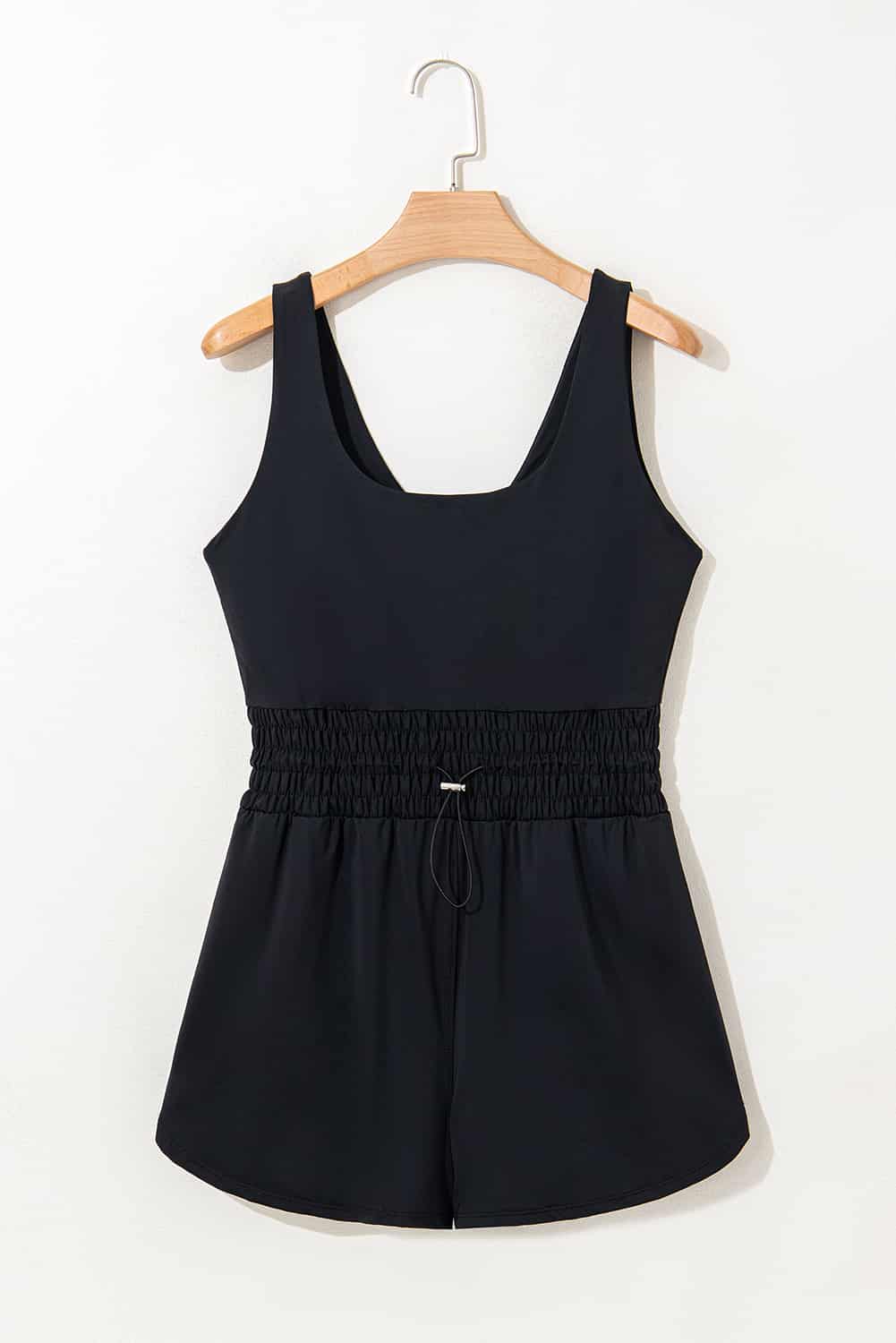 Casual Blue Sleeveless Romper with Cinched Waist | Jumpsuits & Rompers