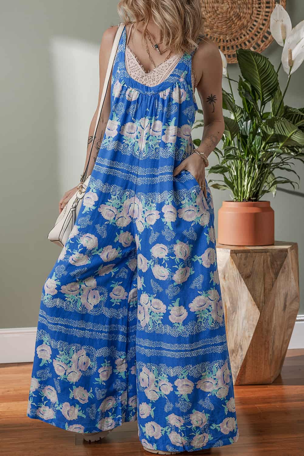 Sleeveless Boho Romper with Pockets for Summer Events | Jumpsuits & Rompers