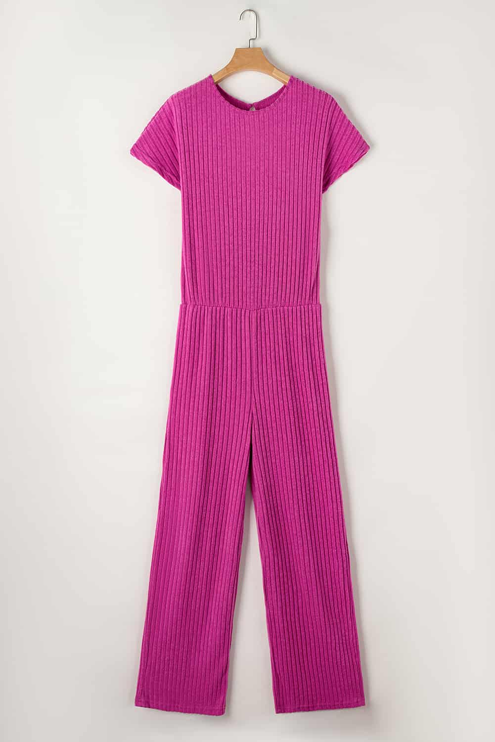 Minimalist Ribbed Lounge Jumpsuit for Women | Full-Length Fit | Jumpsuits & Rompers