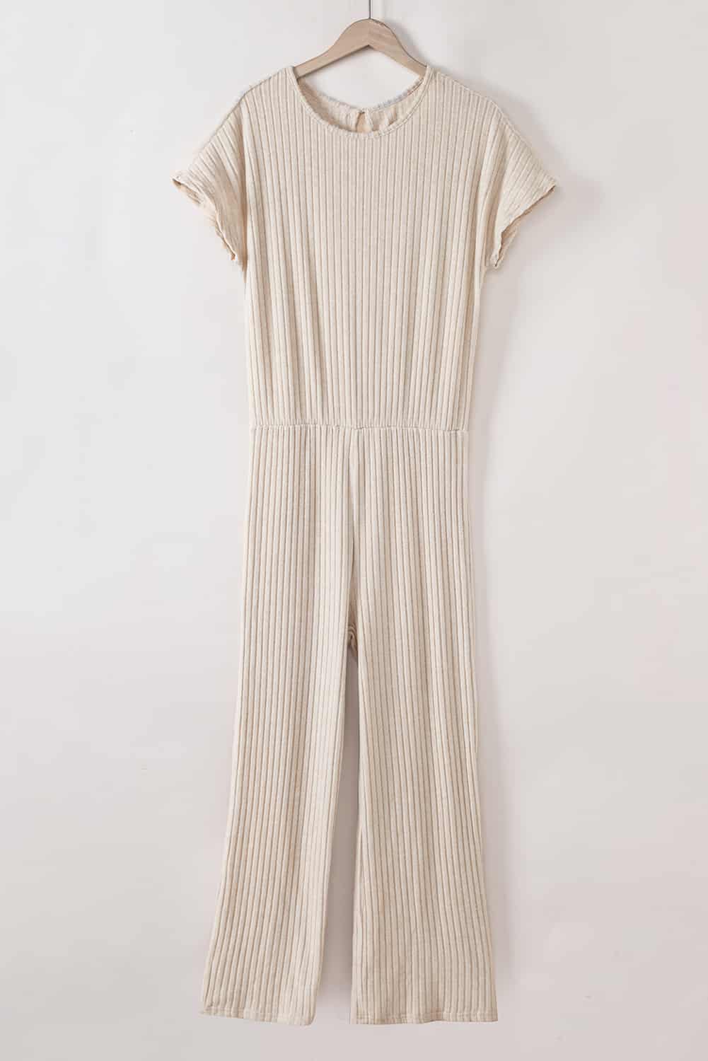Minimalist Ribbed Lounge Jumpsuit for Women | Full-Length Fit | Jumpsuits & Rompers