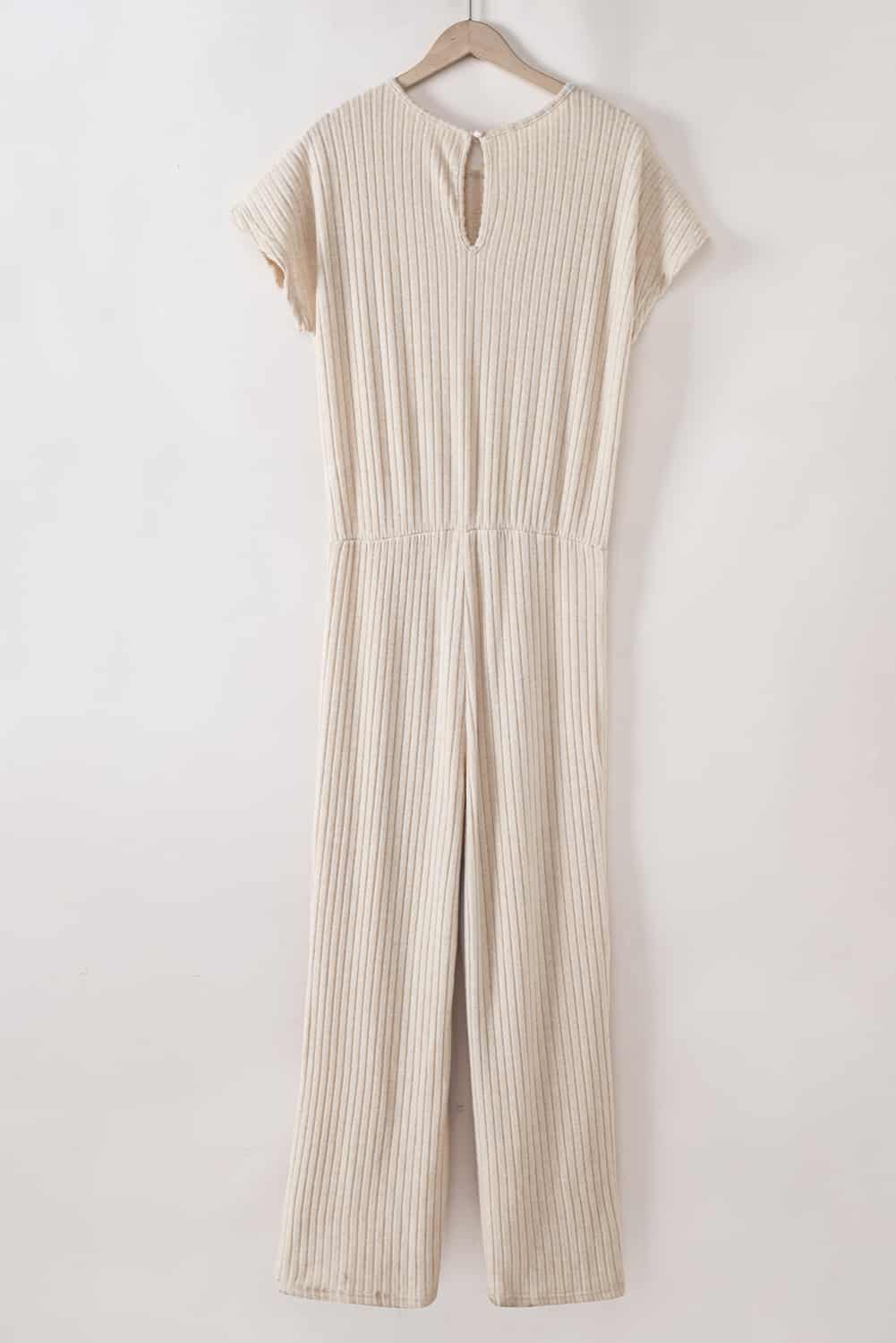 Minimalist Ribbed Lounge Jumpsuit for Women | Full-Length Fit | Jumpsuits & Rompers